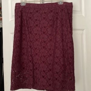 Halogen burgundy skirt